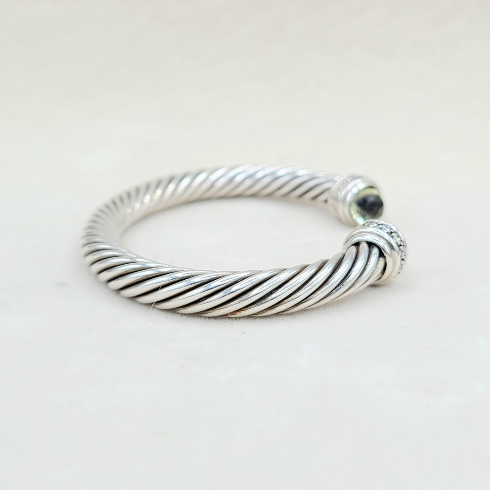 David Yurman 7mm Lemon Citrine Diamond Bracelet - Picture 7 of 13